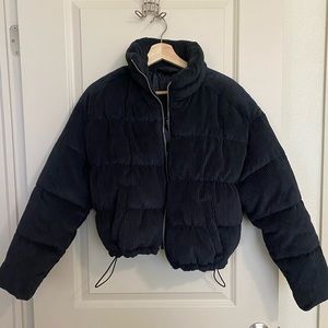 Brand new Hollister corduroy puffer jacket size small